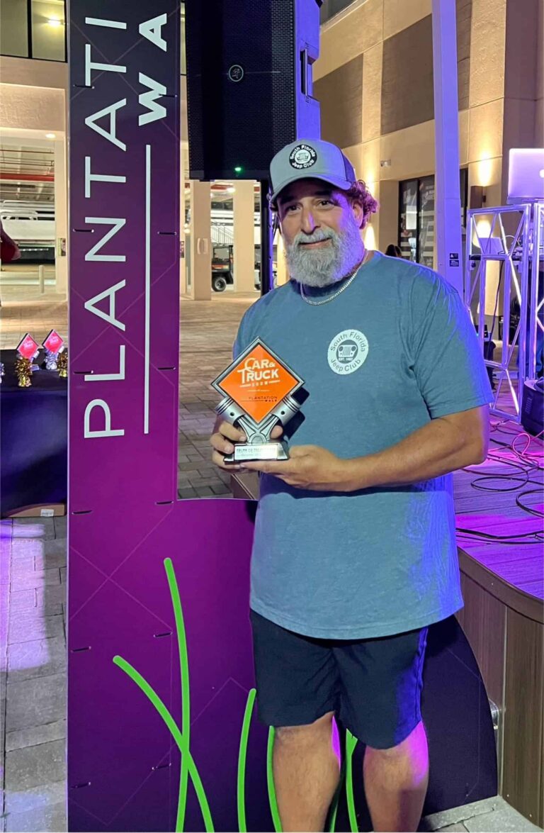 Trunk or Treat Car & Truck Show 2024 Winner — Rob Robayna (2020 White Jeep Gladiator)